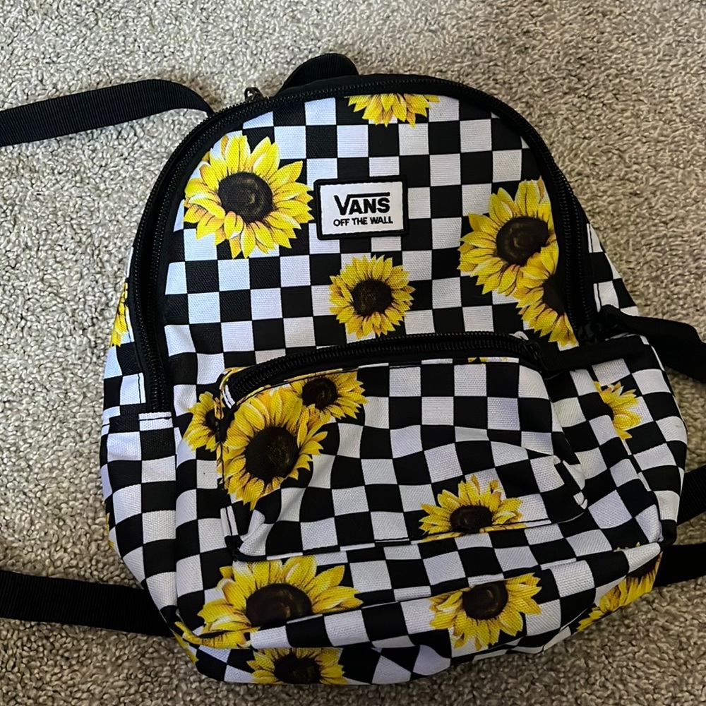 Vans sunflower mini backpack/purse.
